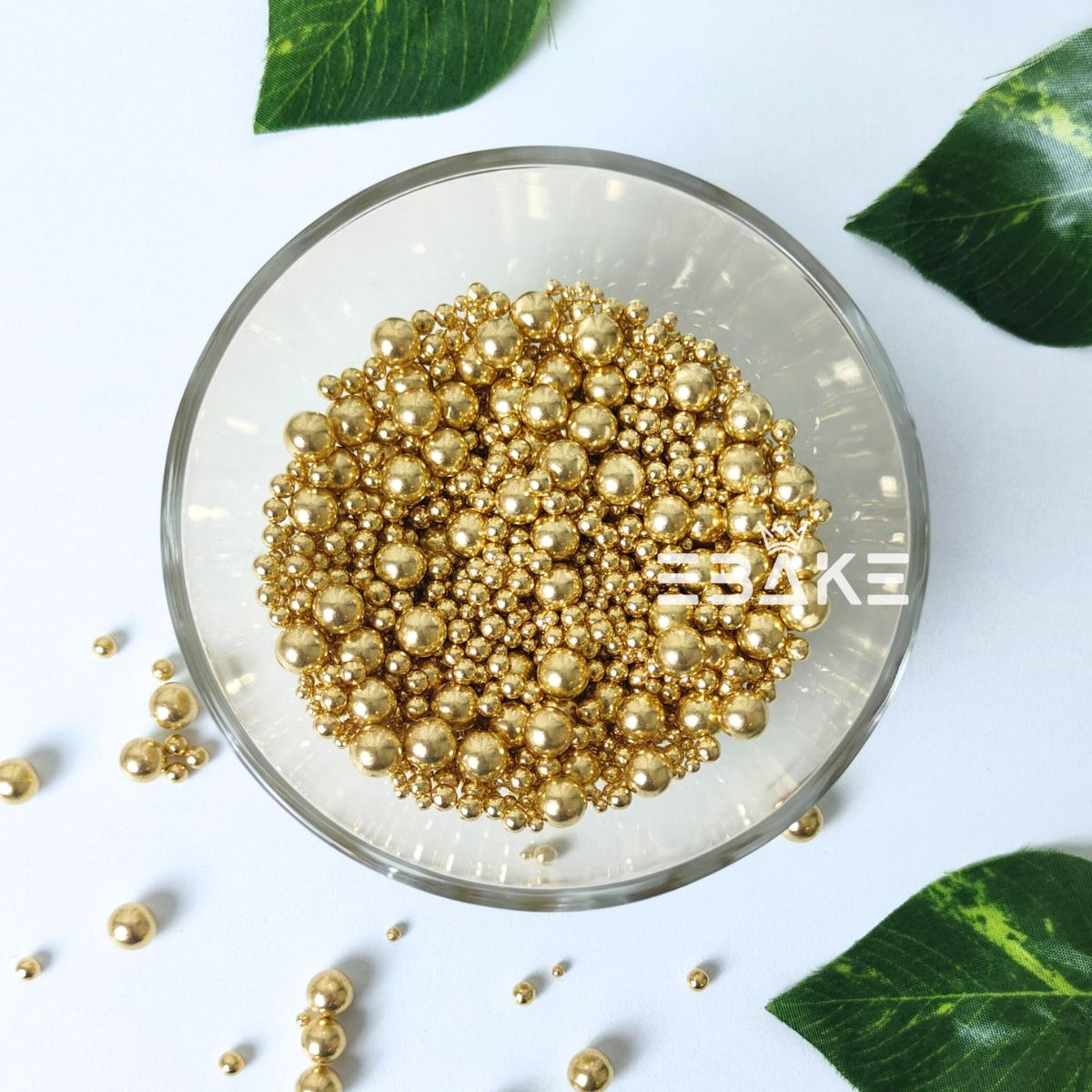 Imported Golden Sprinkles Mix Assorted Size (8mm, 4mm & 2mm) Sugar Balls
