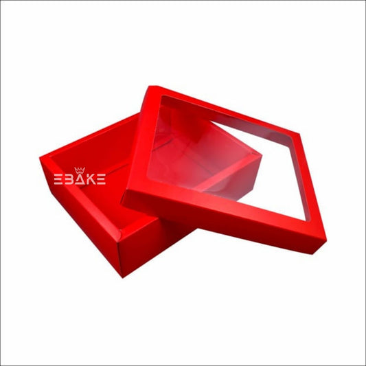 Hamper Box With Transparent Lid (Set of 2)10*8*3