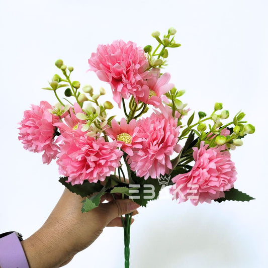 A1310 Pink Dahlia Daisy Bunch With Fillers