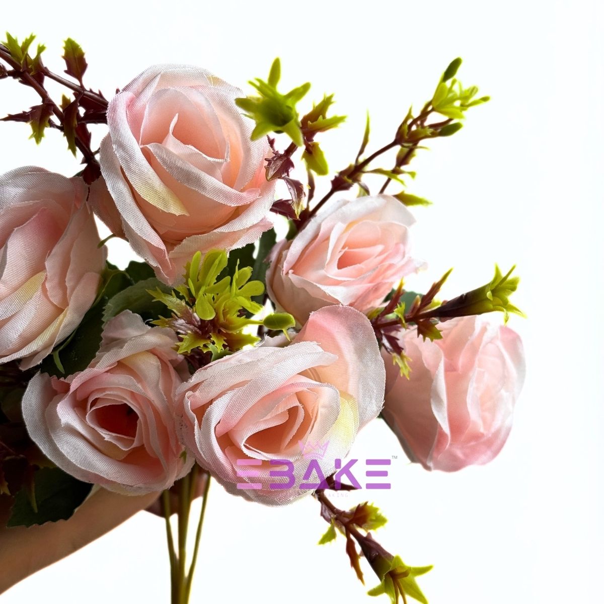 A1940 Blush Pink Rose Bunch With Fillers (6 Roses & Fillers)