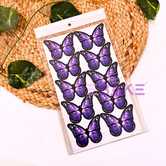Paper Butterflies - Violet (Set of 10 Pieces) B013