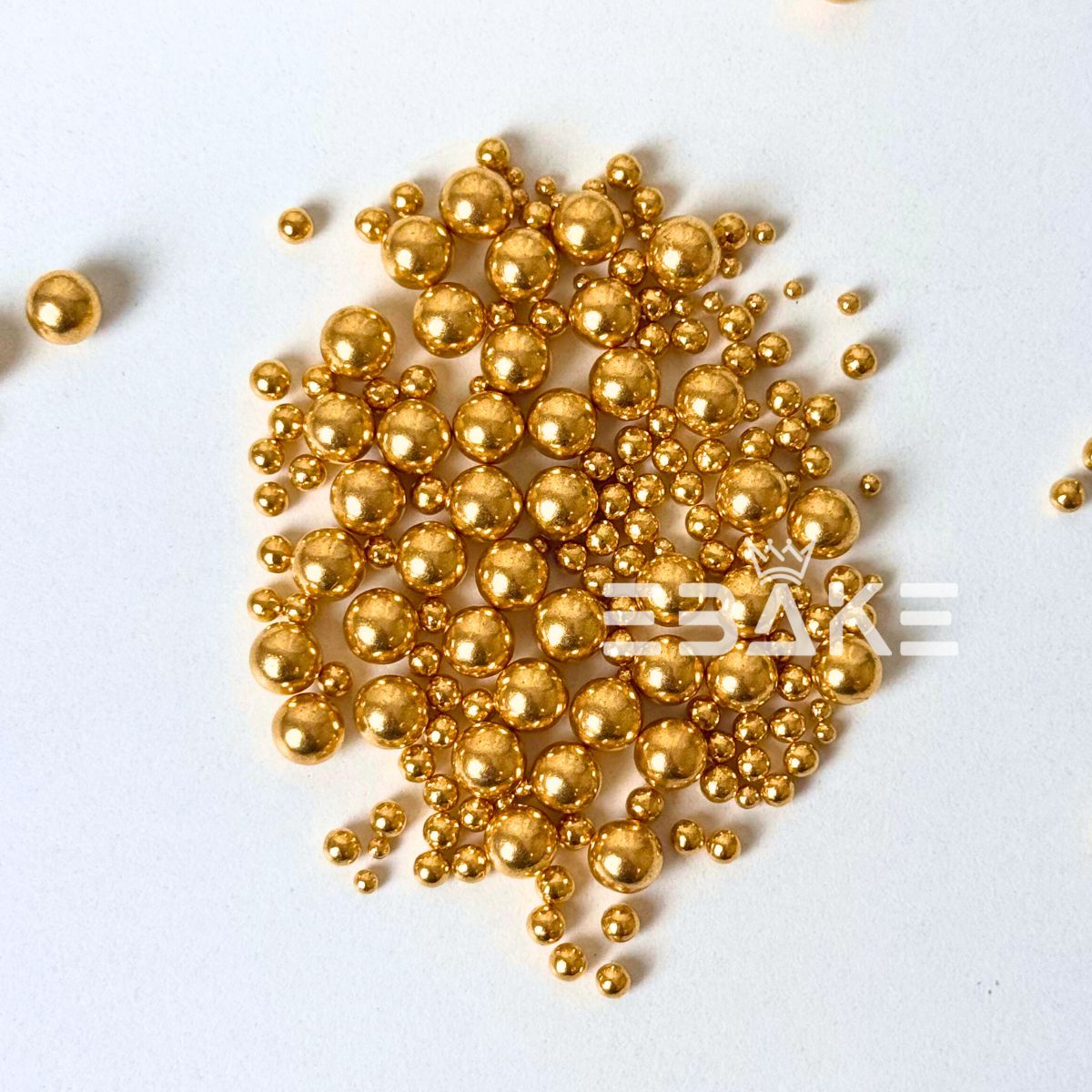 Imported Golden Sprinkles Mix Assorted Size (8mm, 4mm & 2mm) Sugar Balls