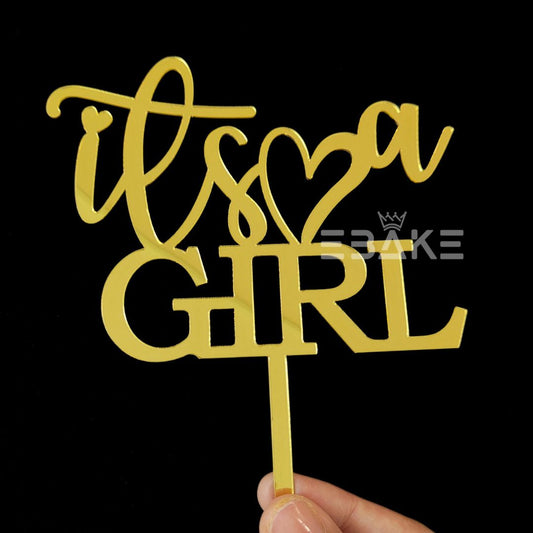 It's A Girl Cake Topper