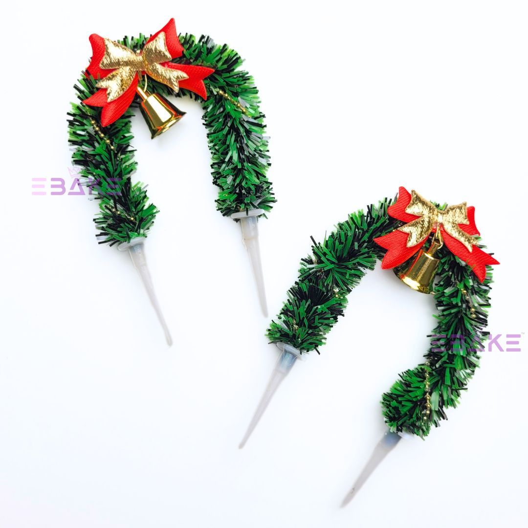 Merry Christmas Cake Topper Christmas Wreath Cake Decoration A1286