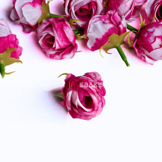 Mini Rose -A1993 Dark Pink & White Mix