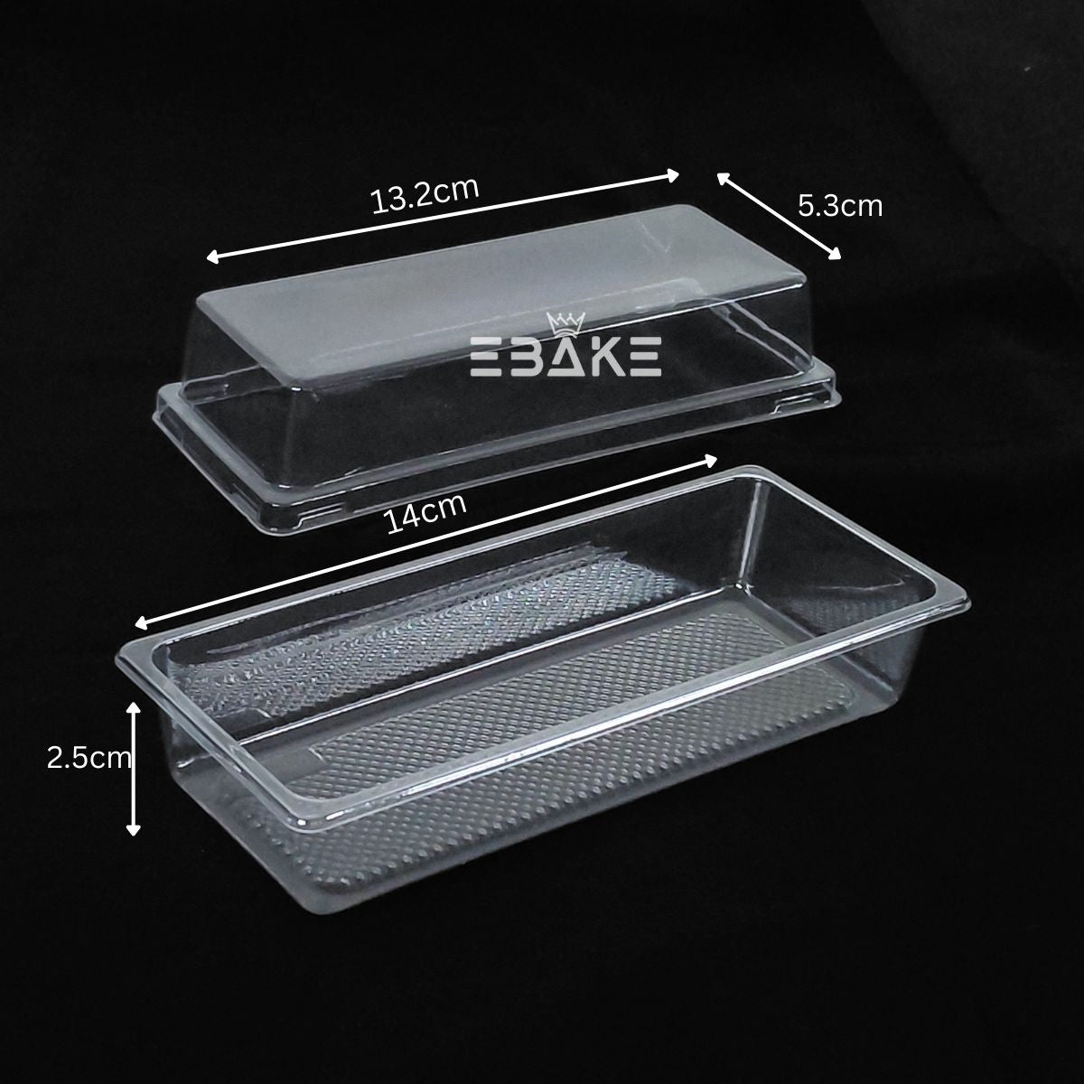 PET Plastic Disposable Clear Container With Lid For Desserts