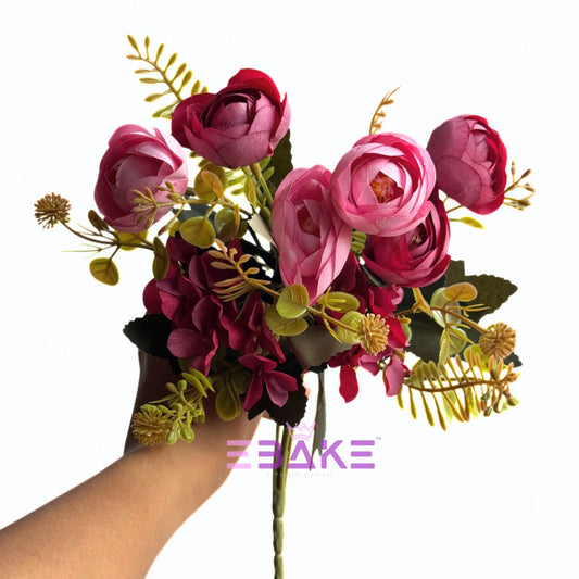 A1954 Peony Bunch With Fillers (Plum & Pink)