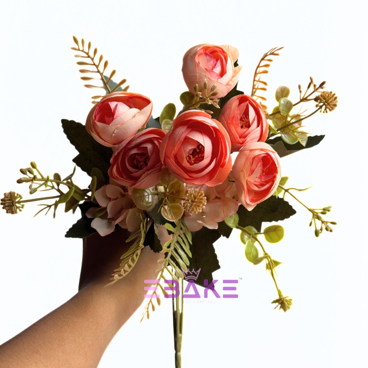 A1955 Peony Bunch With Fillers (Peachy Pink)