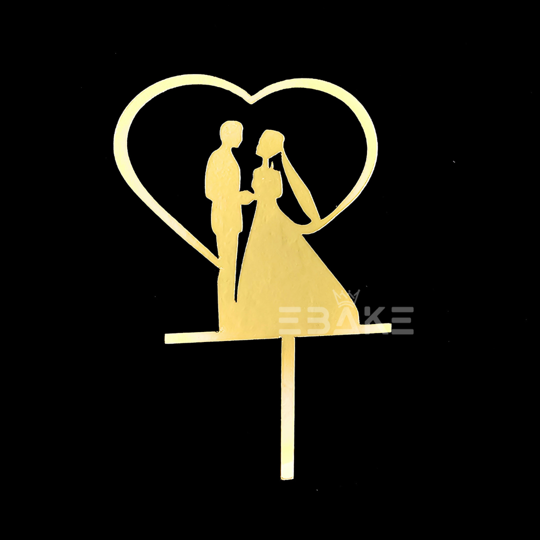 Couple Line Art Cake Topper – EBAKE