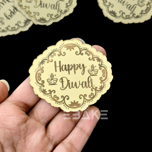 Happy Diwali 3 Inch Acrylic Coins