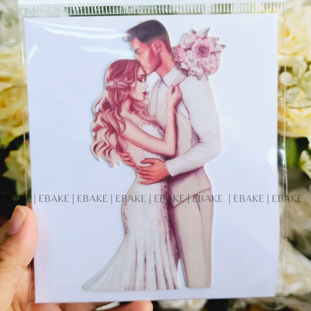 Couple Edible Theme Topper