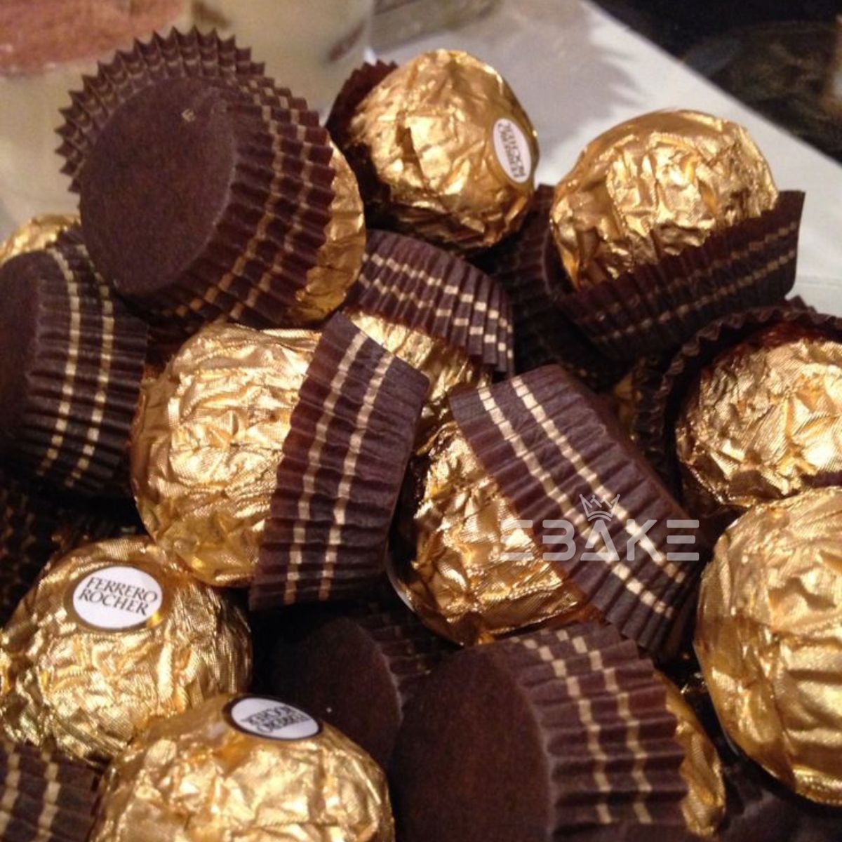 Ferrero Rocher Brown Chocolate Liner (100 Pieces) Truffle Liner - Chocolate Paper Cups