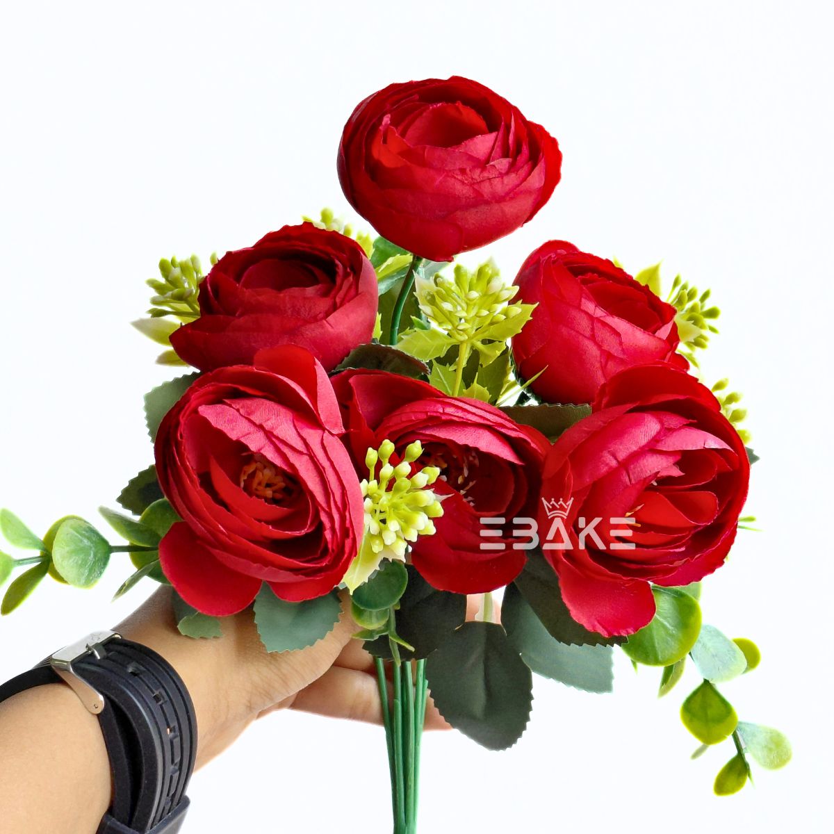 A2016 Peony Bunch with Fillers (Red)