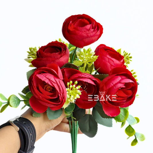 A2016 Peony Bunch with Fillers (Red)