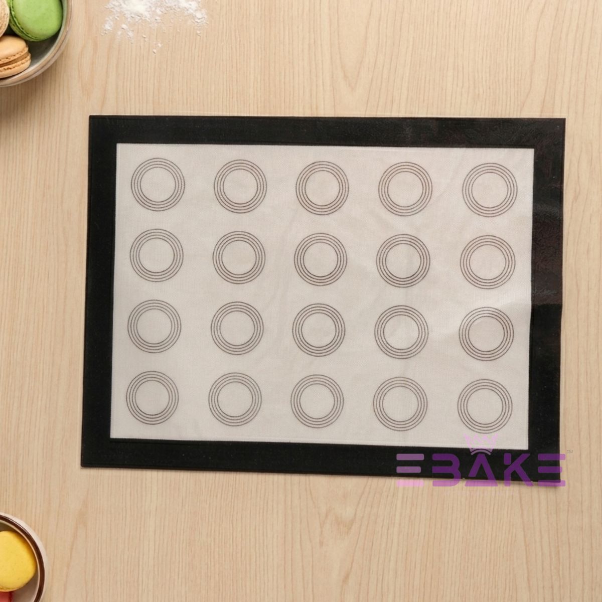 Macaron Baking Mat / Non Stick Silicone Baking Sheet 30*40cm (Black)