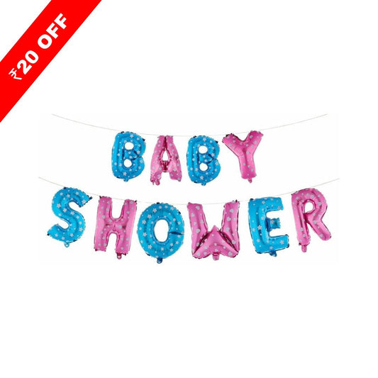 Baby Shower Foil Balloon Blue&Pink 16 Inch