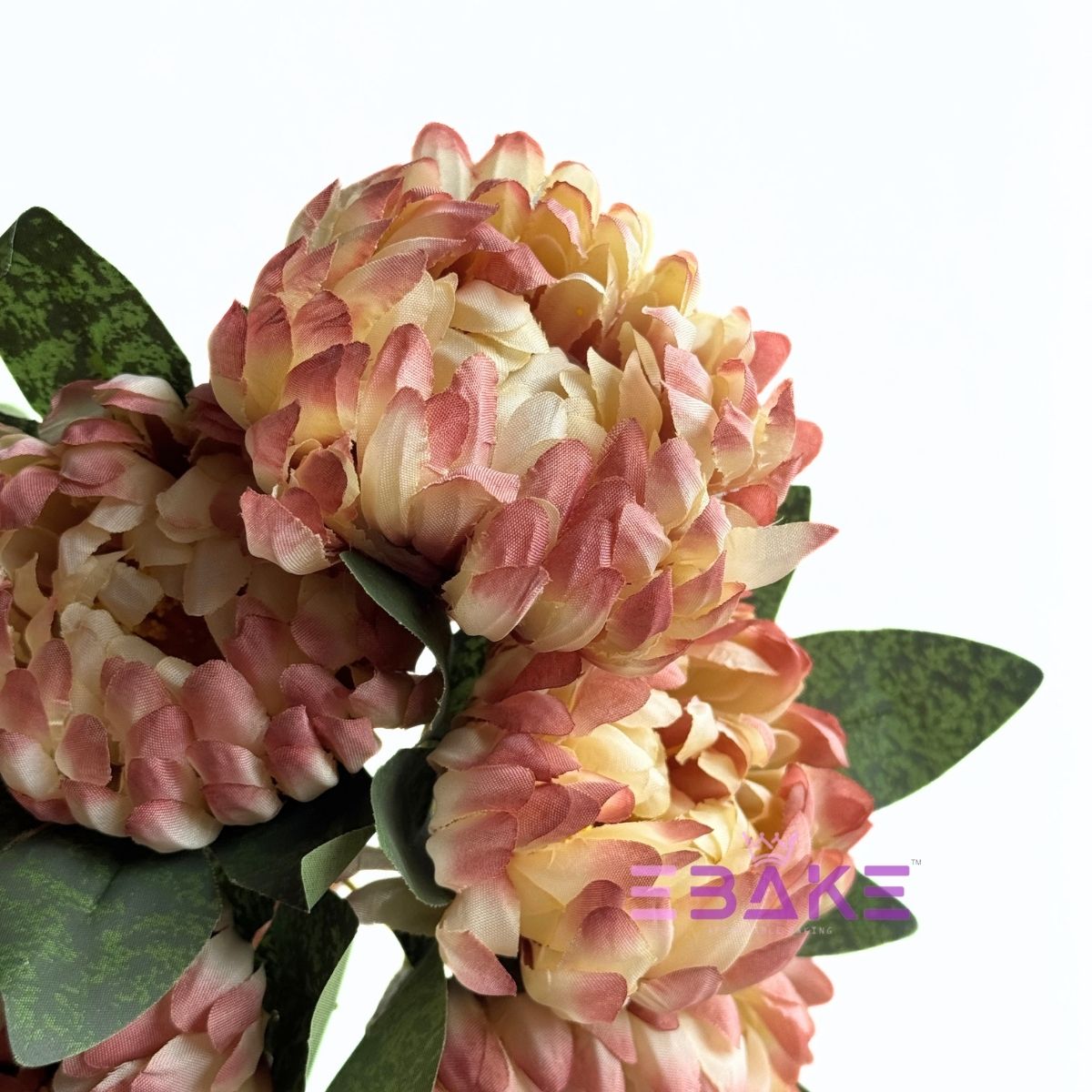 A1946 Shaded Beige Large Chrysanthemum Bunch With Fillers