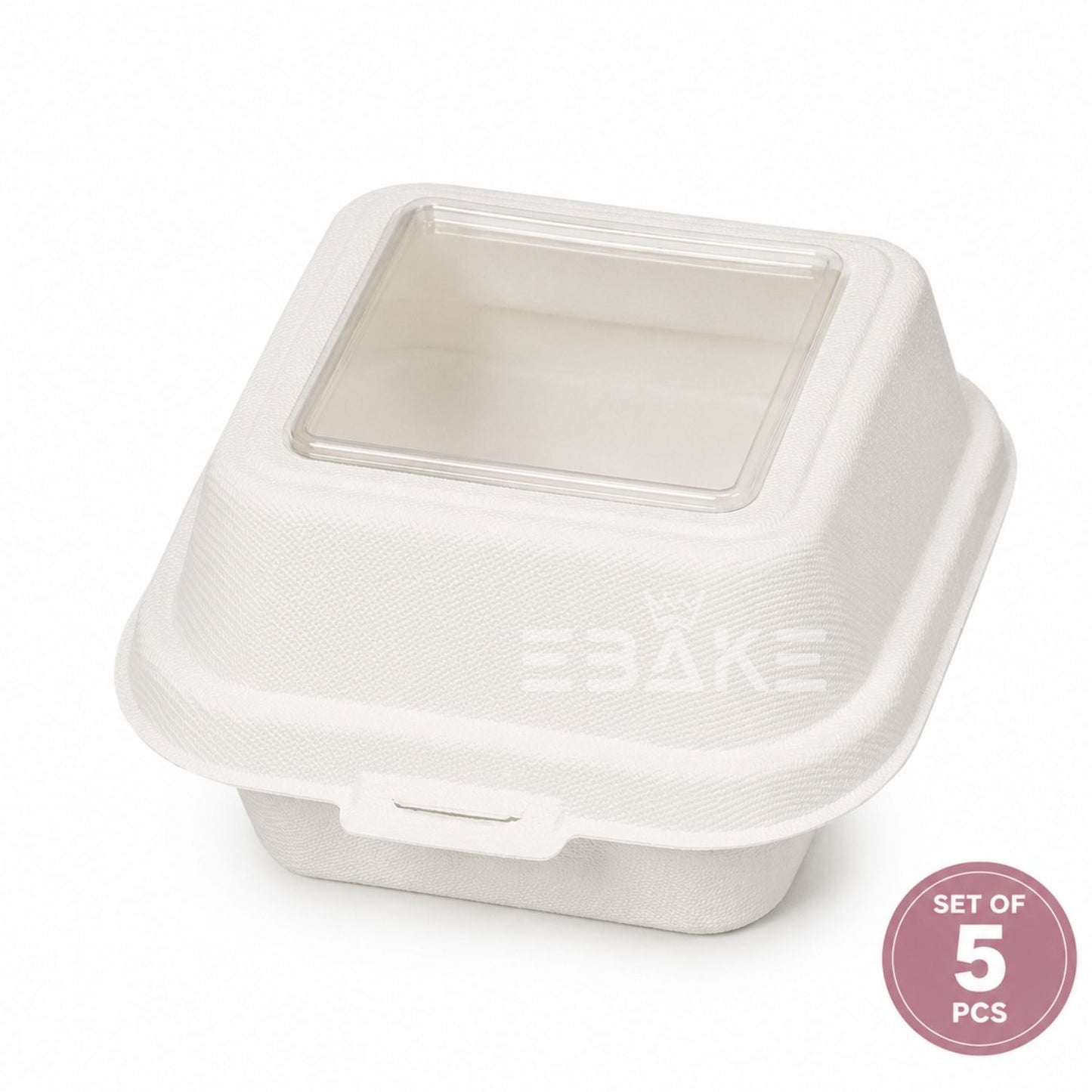 6" Bento With Transparent Window (Set of 5)