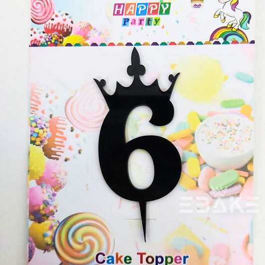 Number 6 Cake Topper (Small)