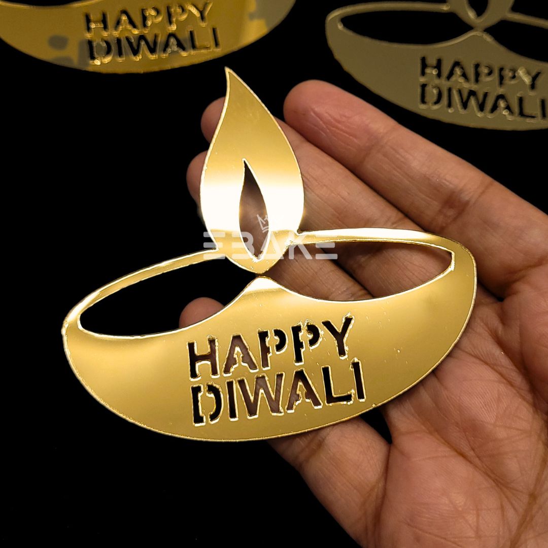 Happy Diwali 3 Inch Cutout (Set of 3) A584