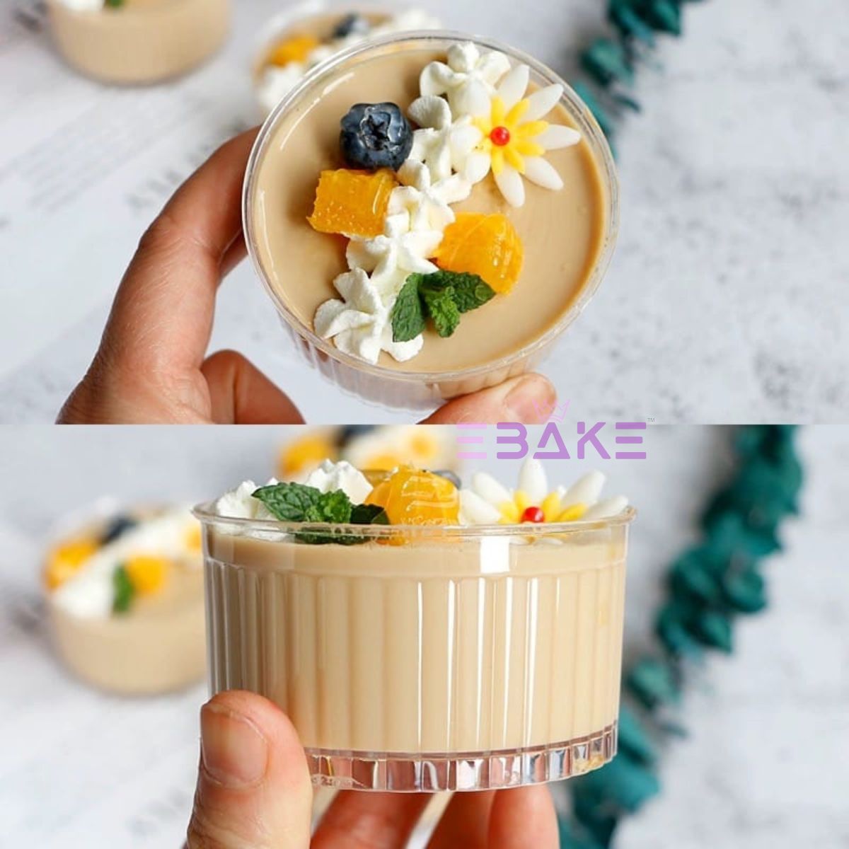 Acrylic Dessert Cup With Lid / Mousse Cups 150ml (Set of 5)