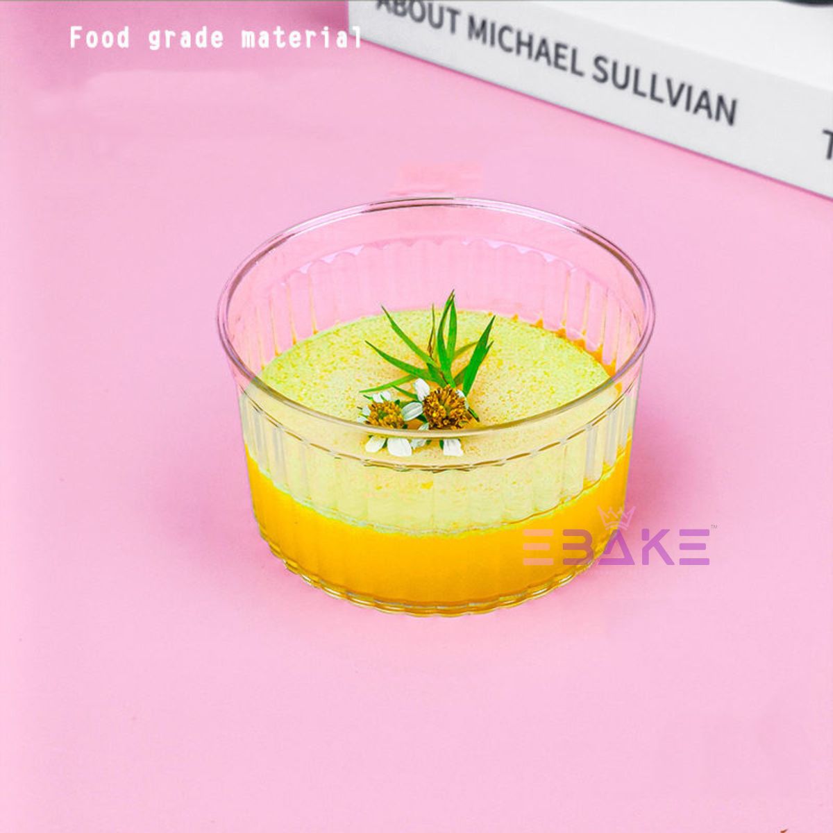 Acrylic Dessert Cup With Lid / Mousse Cups 150ml (Set of 5)