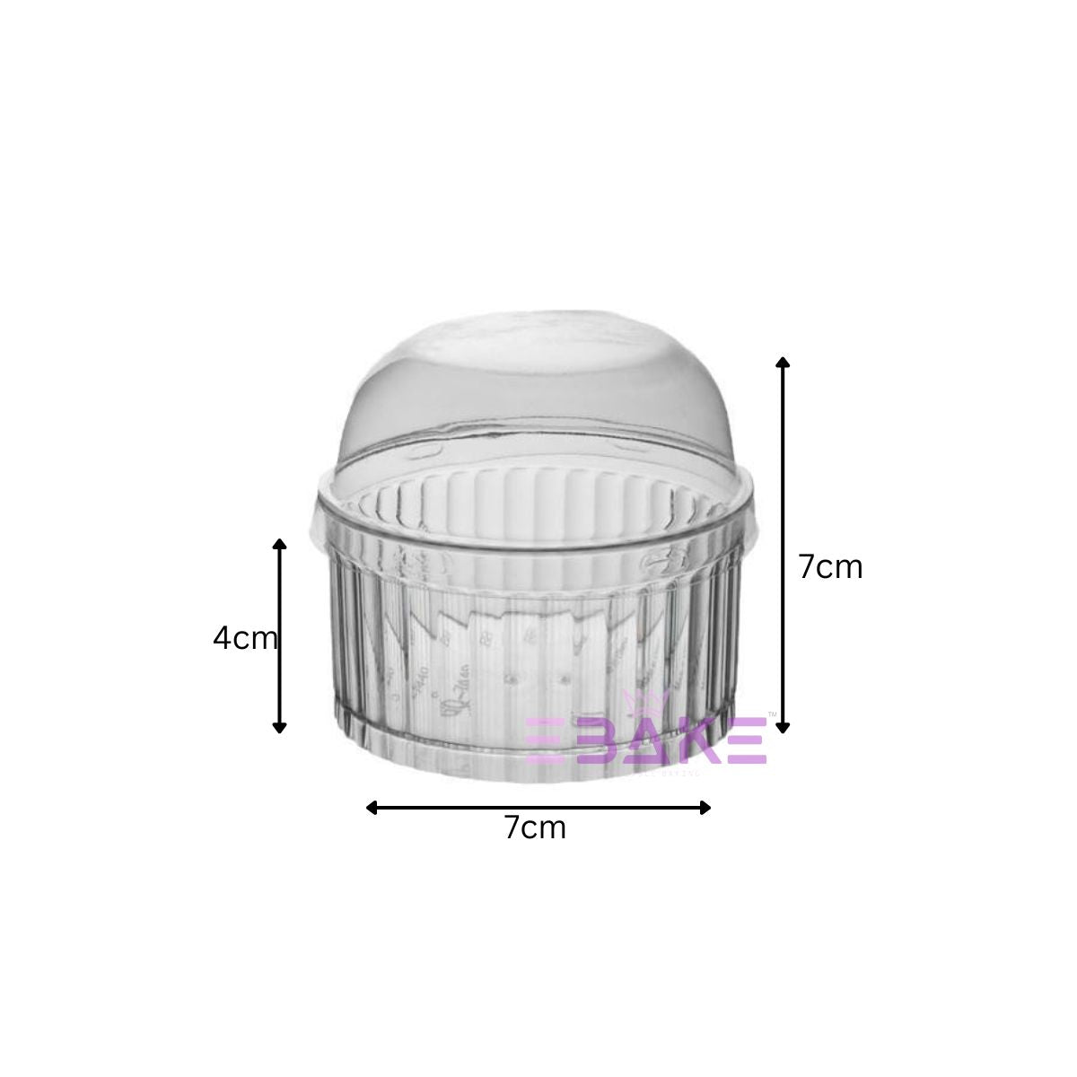 Acrylic Dessert Cup With Lid / Mousse Cups 150ml (Set of 5)