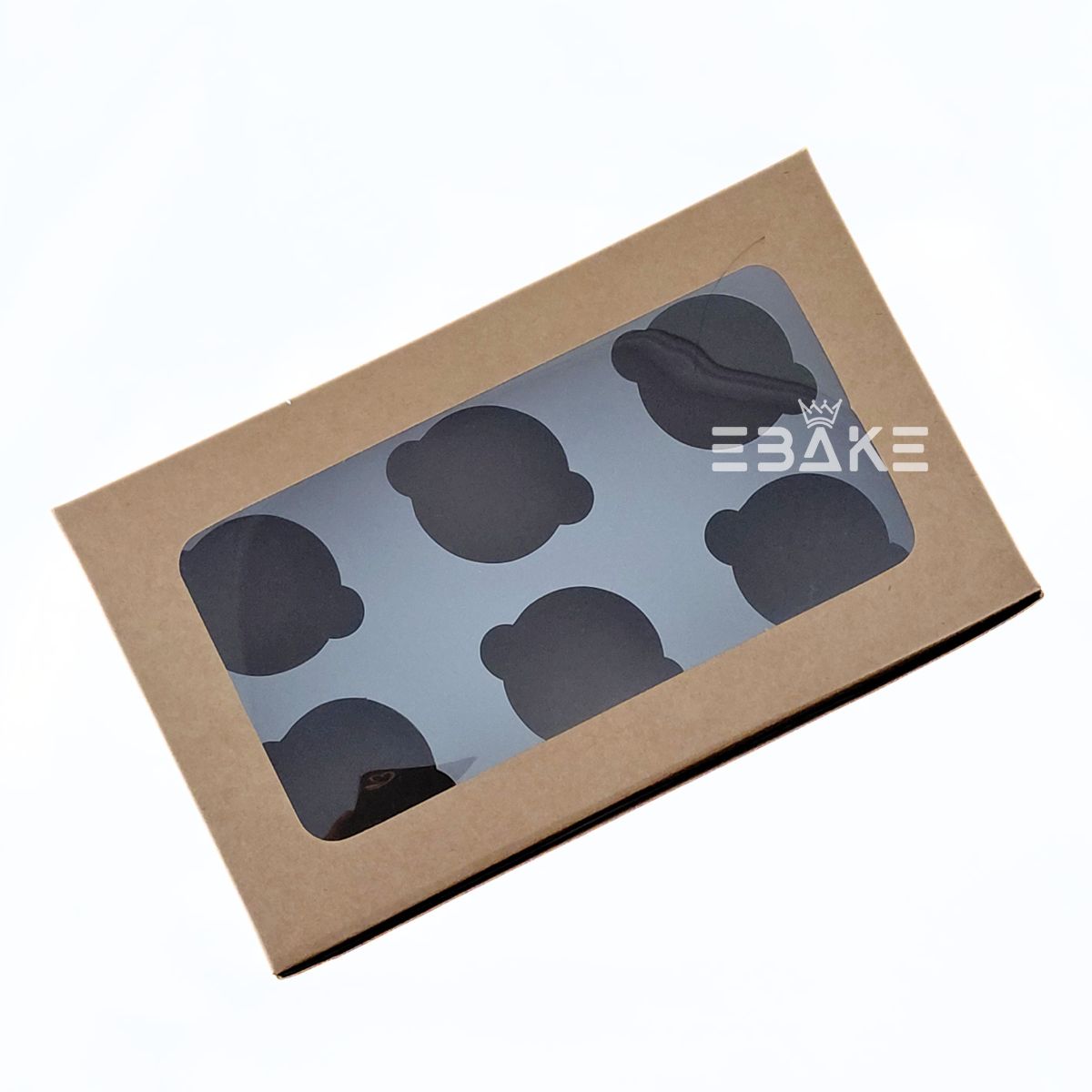 6 Piece Cupcake Box With Cavity