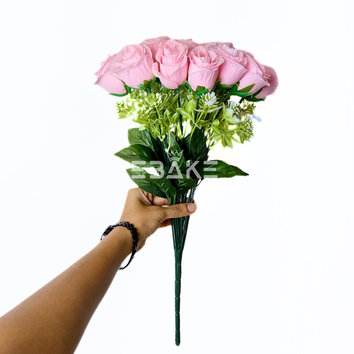 A1854 Pink Rose Bouquet Bunch With Fillers (18 Roses & Fillers)