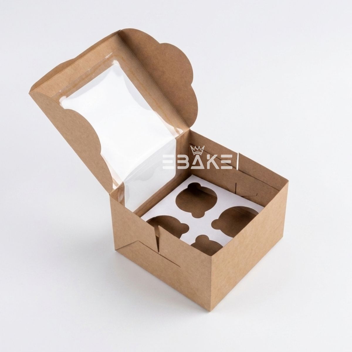 4 Piece Cupcake Box With Cavity