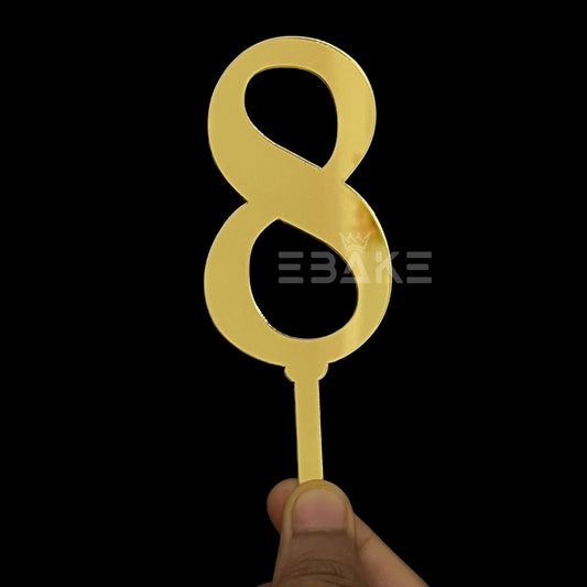 Number 8 Cake Topper 4.5inch