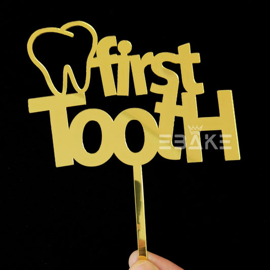 First Tooth Cake Topper