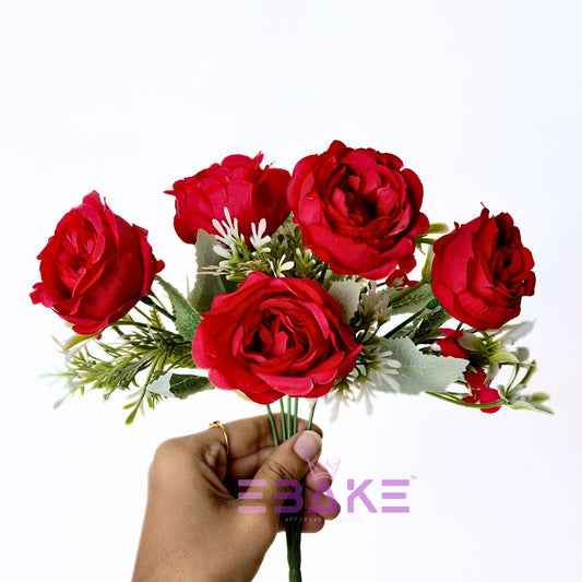 A1781 Peony Bunch With Fillers (Red)