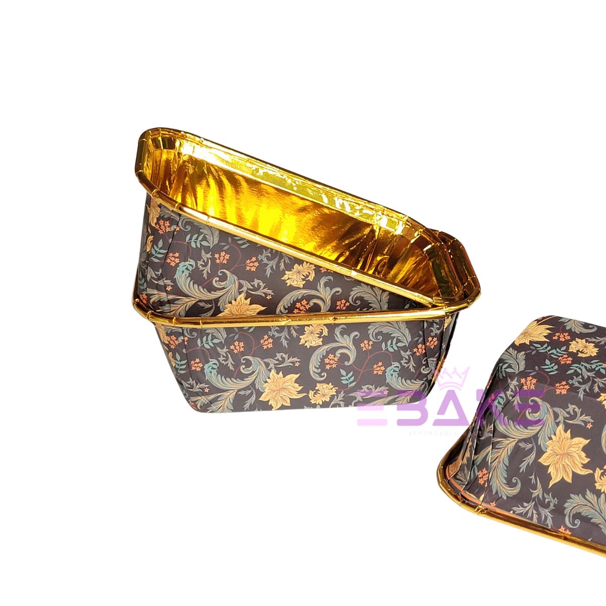 Printed Bake and Serve Mini Loaf Cake Mould (Set of 50 Pieces)