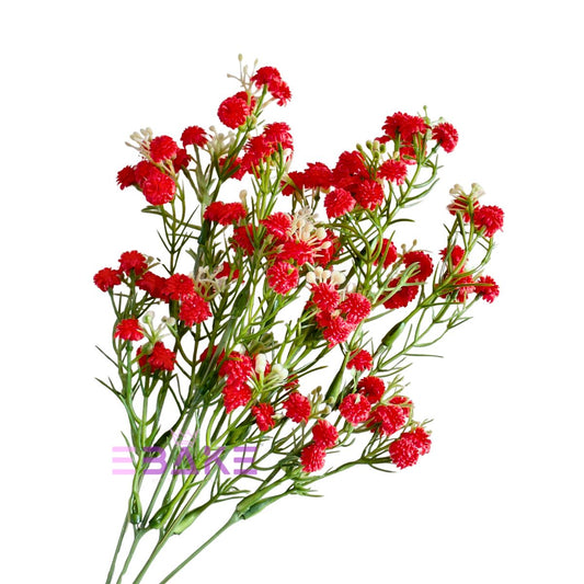 A1352 Artificial Baby's Breath Filler Bunch - Red