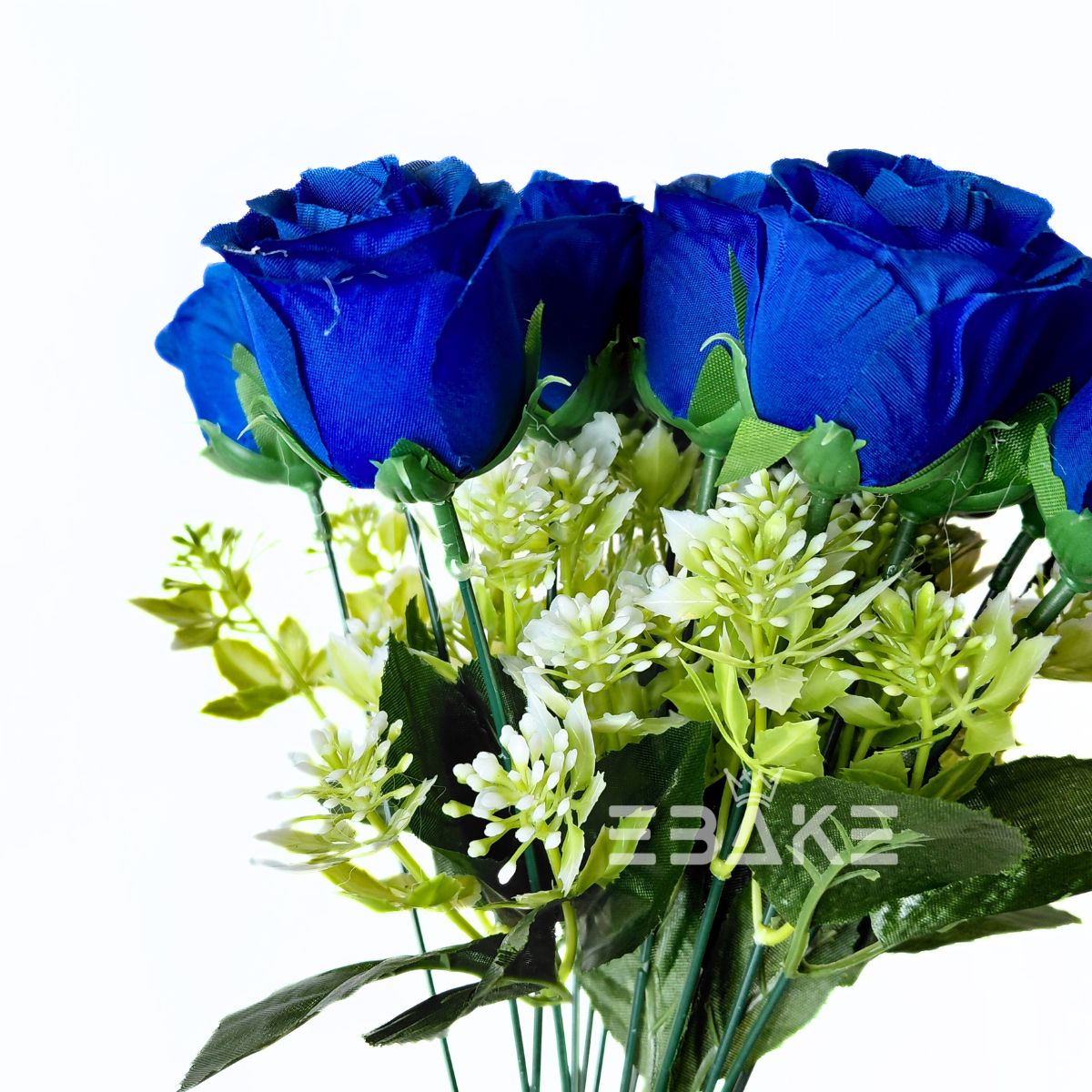 A1857 Dark Blue Rose Bouquet Bunch With Fillers (18 Roses & Fillers)