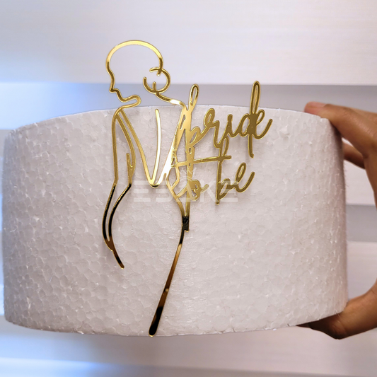 Bride To Be Line Art Cake Topper / Cutout