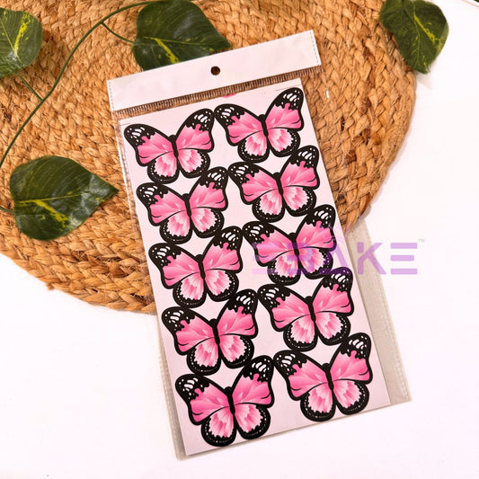 Paper Butterflies - Pink (Set of 10 Pieces) B017