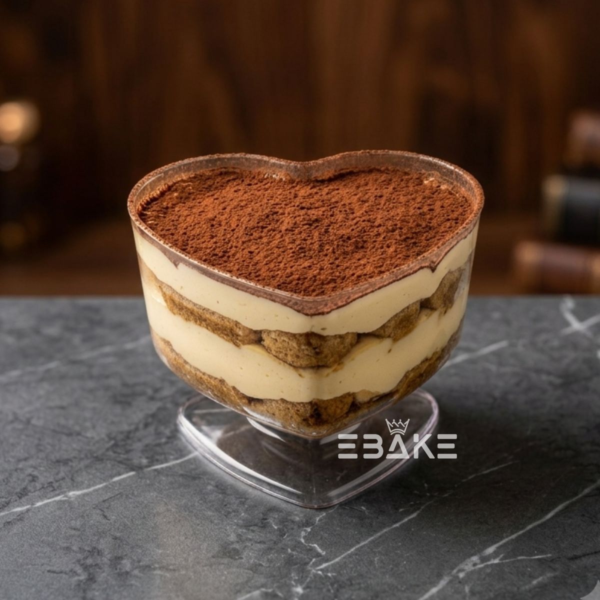 Heart Shaped Acrylic Dessert Cup / Mousse Cups (Set of 5)
