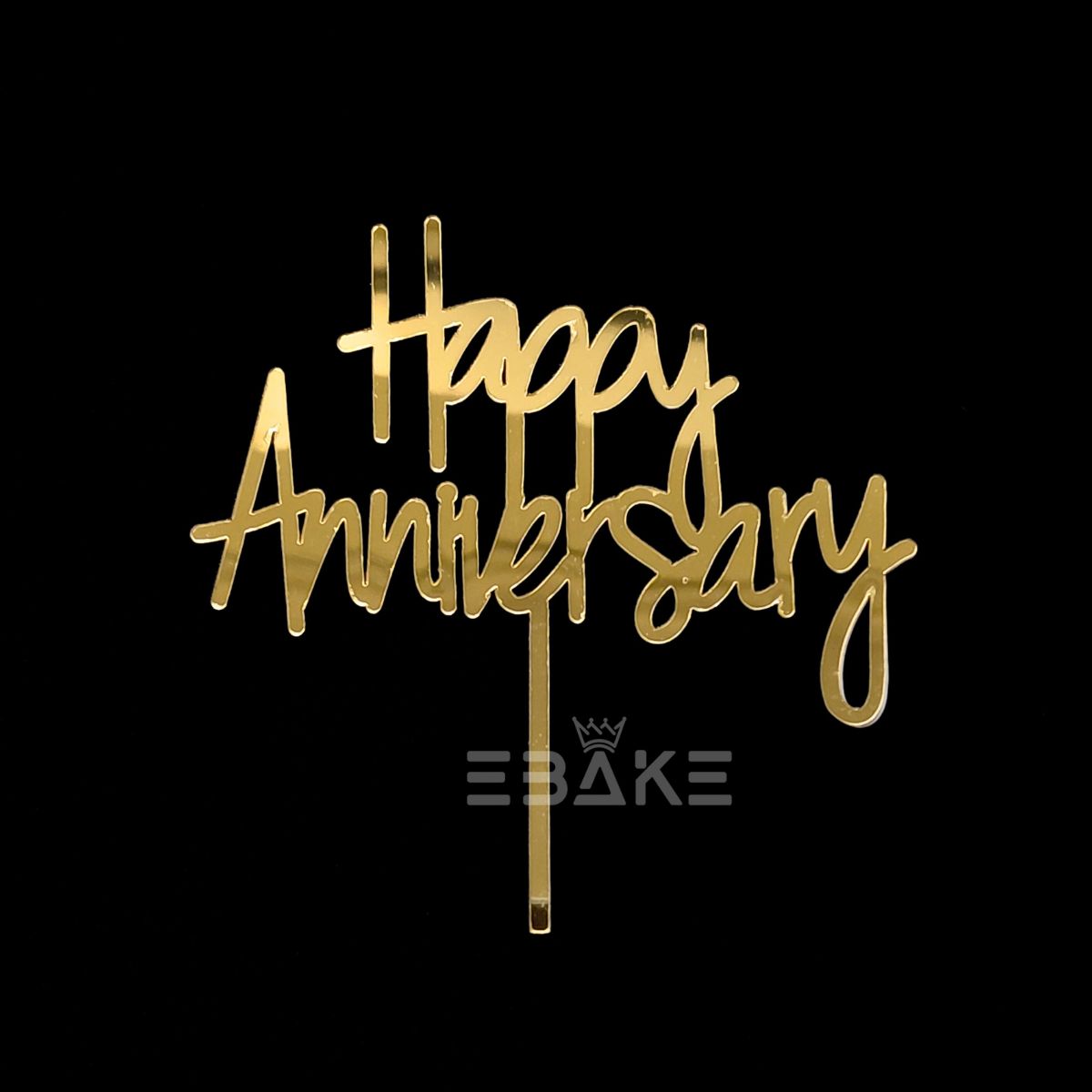 Happy Anniversary Cake Topper 4 Inch