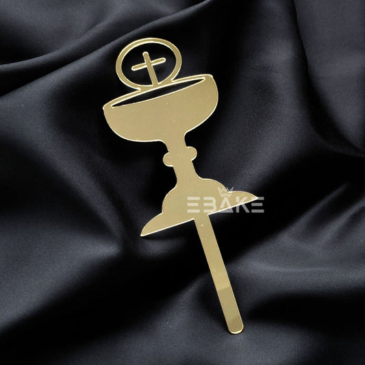 Ciborium Cake Topper Holy Communion Golden