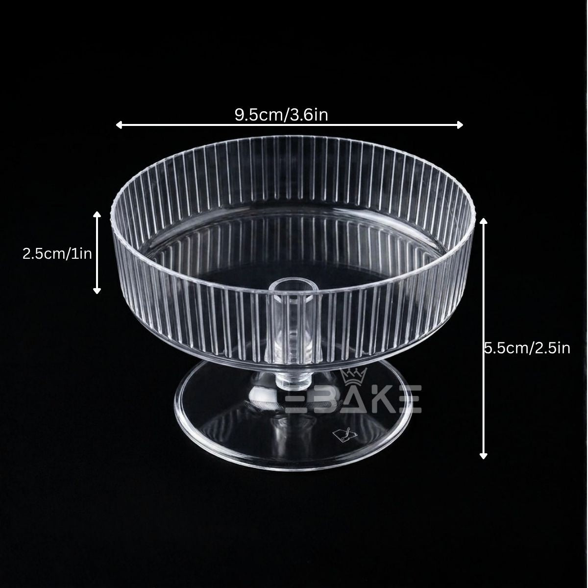 Acrylic Dessert Cup / Mousse Cups (Set of 5)