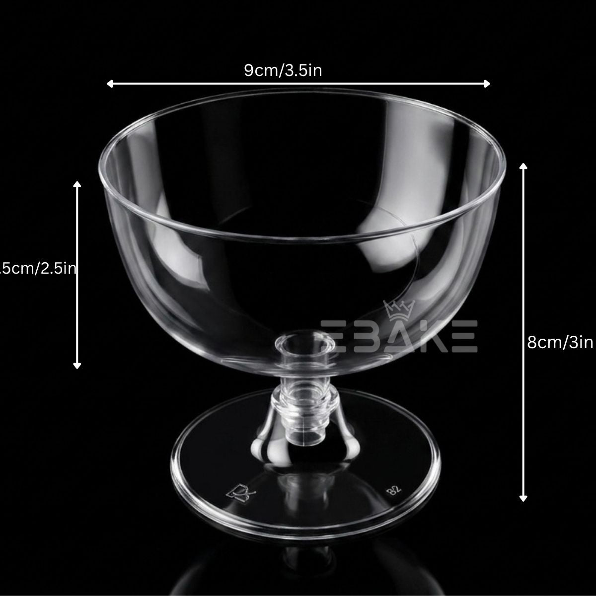 Acrylic Dessert Cup / Mousse Cups (Set of 5)