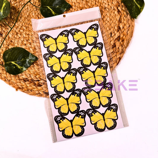 Paper Butterflies - Yellow (Set of 10 Pieces) B018