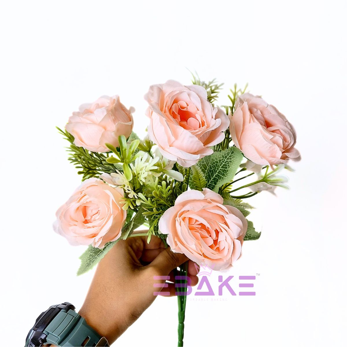 A1782 Peony Bunch With Fillers (Peach)