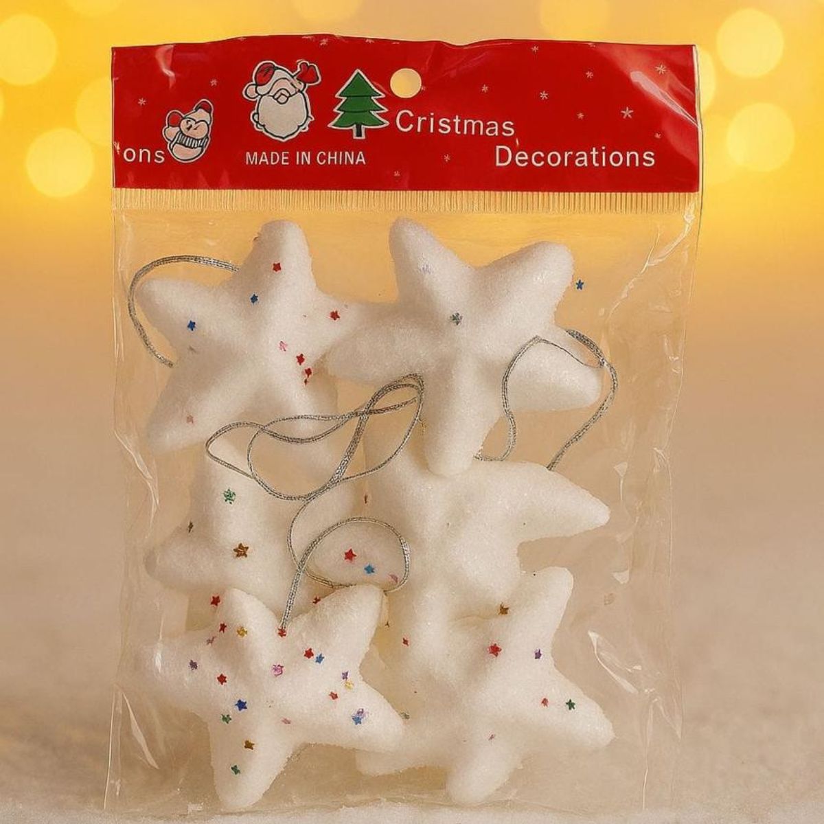 Stars Hangings /Christmas Tree Ornament 9220 (Set of 6 Pieces)