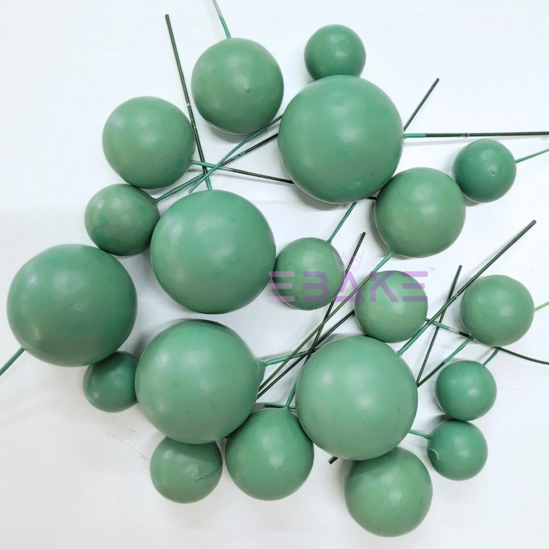 F3 Matte Faux Balls - Slate Green (Set Of 20 Pieces)