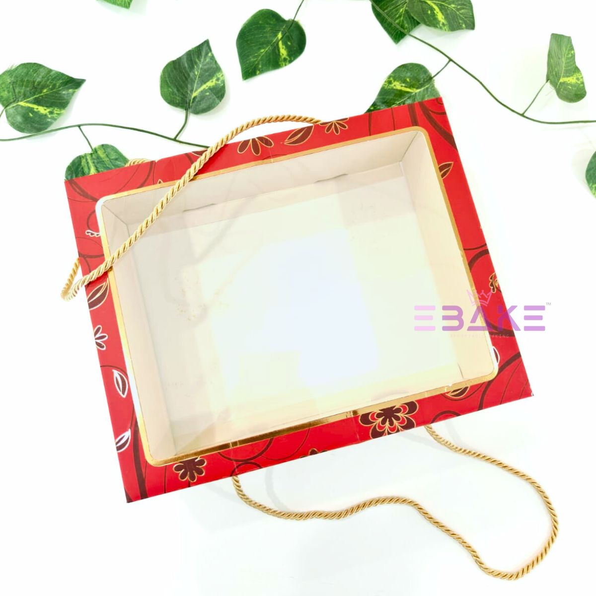 Printed Hamper Box With Rope Handle - Premium Gifting Box (Set of 2 Boxes)