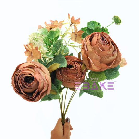 A1761 Premium Dried Jumbo Rose Bunch (3 Roses With Fillers)