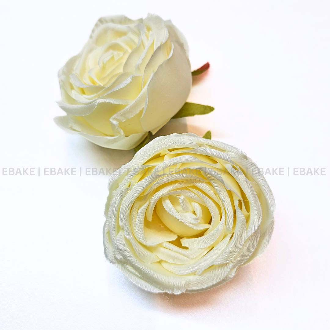 Cabbage Rose - A601 Off White (Single Piece)